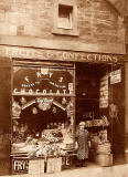 Photo of shop No 105.  Is this in a street in Leith?  Which street and when?