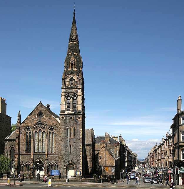 London Road Parish Church, on the corner of London Road and Easter Road