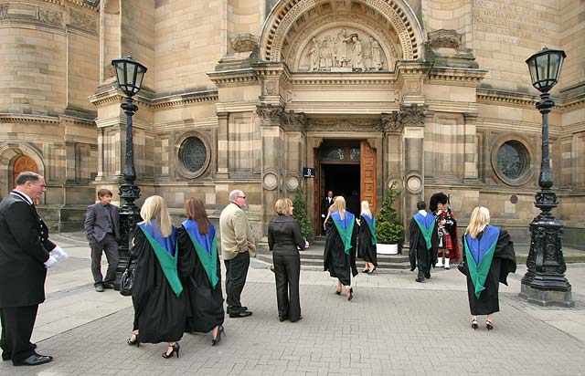 Outside the McEwan Hall before the Edinburgh University Graduation Ceremony  -  June 30, 2008