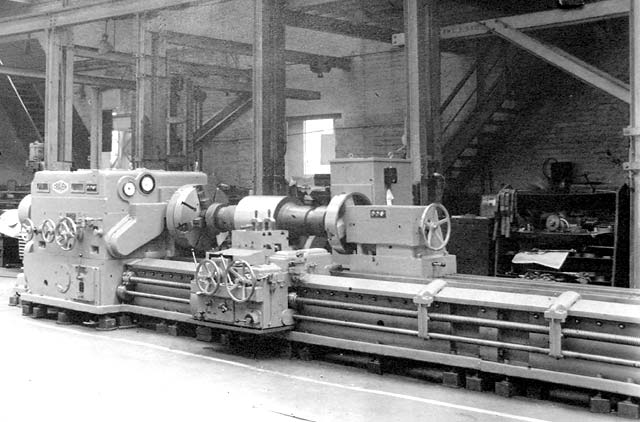 One of the Lathes used by Miller & Co's foundry, London Road, Edinburgh