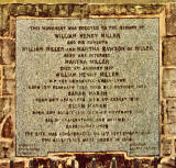 Inscription on the north side of the Christie Miller Mausoleum in Craigentinny Crescent