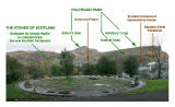 The Stones of Scotland Monument in Regent Road Park, Edinburgh   -  A monument to commemorate the new Scottish Parliament