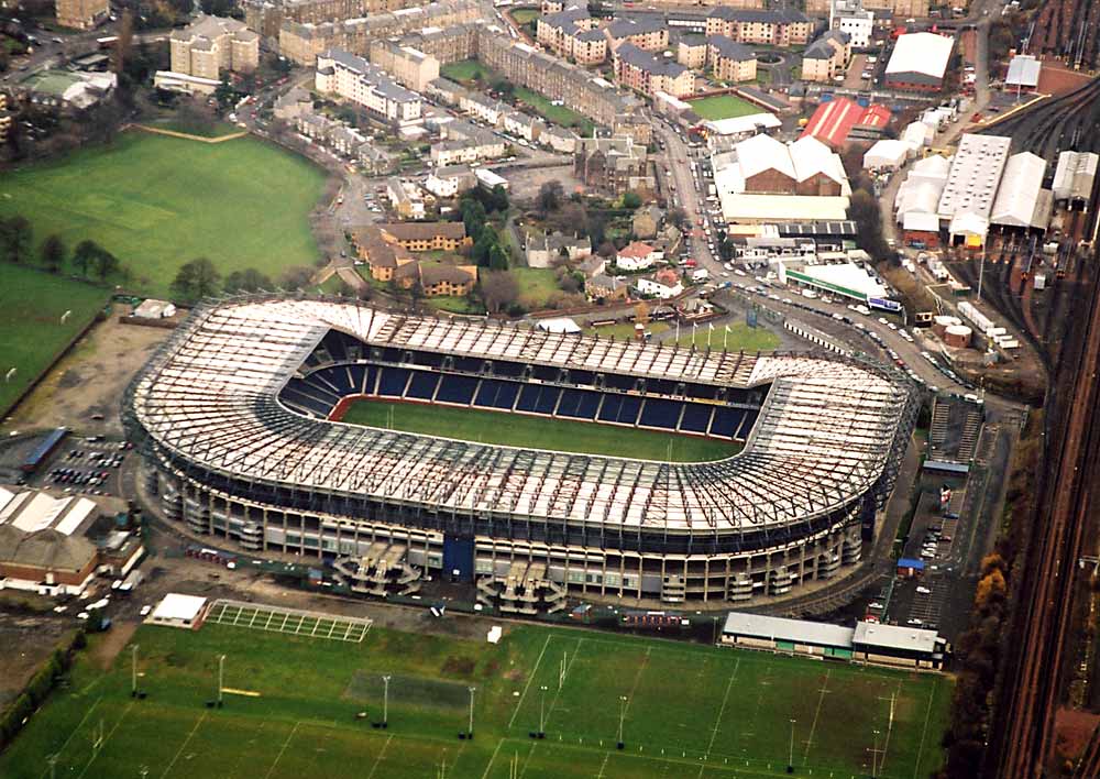 Looking down on Edinburgh Castle and the New Town of Edinburgh