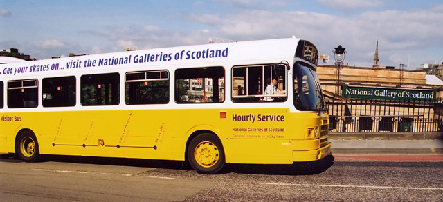 Bus linking the four Edinburgh galleries of The National Galleries of Scotland