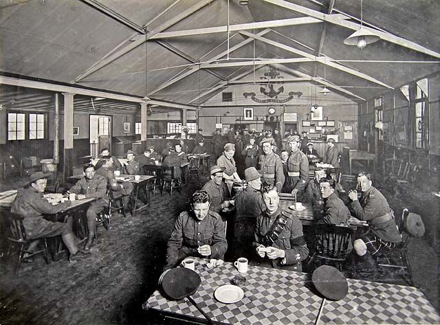 Boys' Brigade Rest Huts at the Foot of the Mound during World War 1