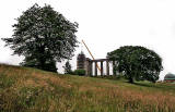 The time ball is raised to the top of of the Nelson Monument