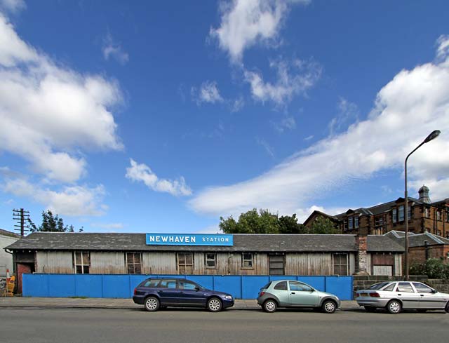 Newhaven Station, Craighall Road - being restored - September 2010