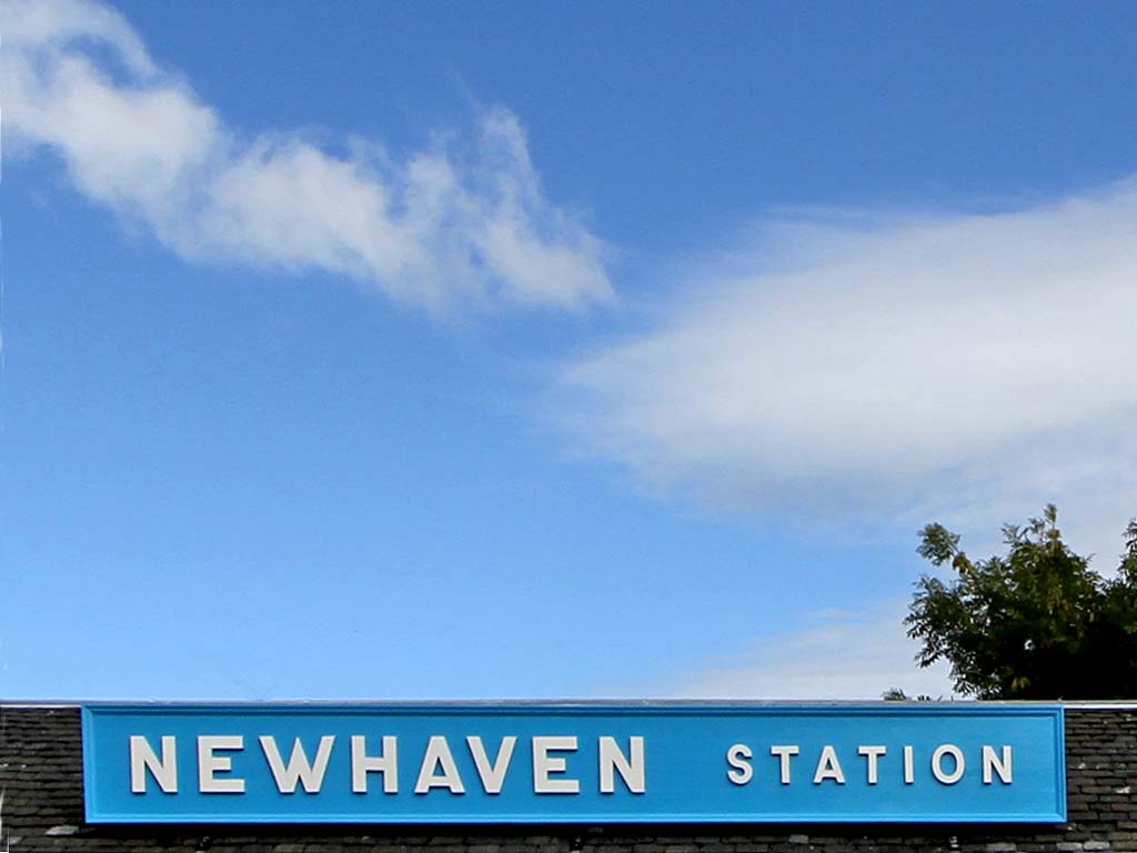 Newhaven Station, Craighall Road - being restored - September 2010