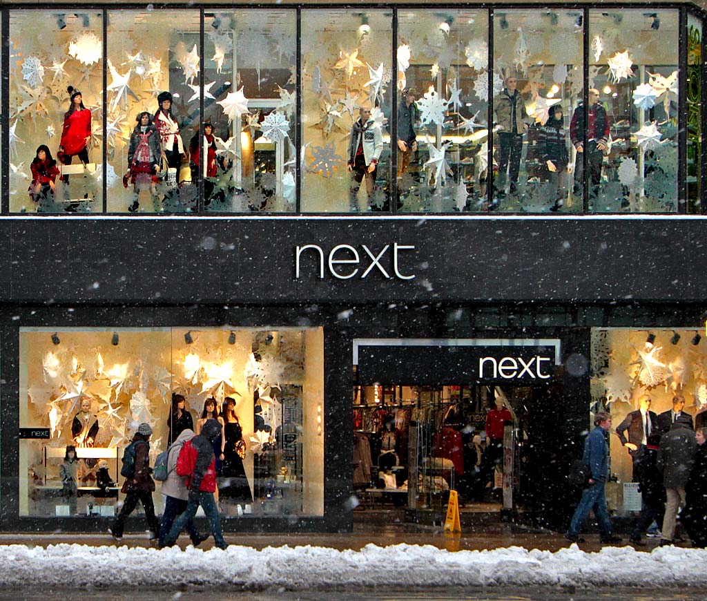 Princes Street Shops -  Next - Snow storm, November, 2010