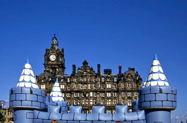 North British Hotel and Bouncy Castle  -  1986