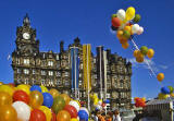 Baloons near the North British Hotel