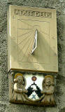 Sundial on the wall of Pilrig House  -  Photograph, June 2006