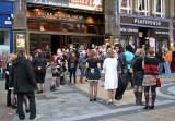 The audience gathers before the performance of the Rocky Horror Show at Playhouse Theatre  -  October 27, 2006