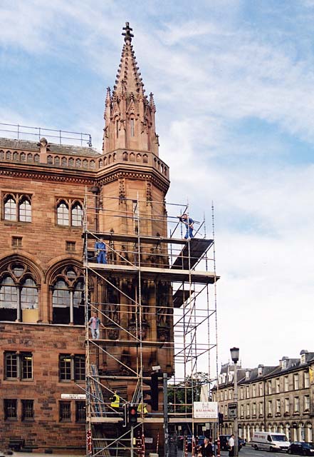 Renovation being carried out on the Scottish National Portrait Gallery  -  2002