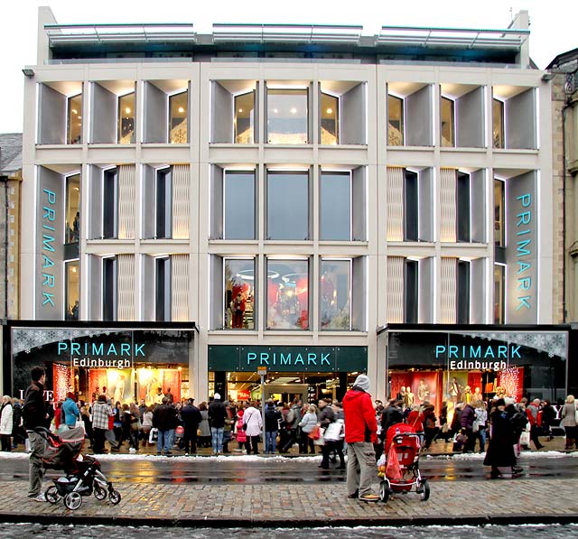 Primark  -  New Shop in Princes Street on Opening Day, December 2011