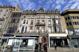 Princes Street Shops,   Nos 109-112 -  Photo taken on the day of the Pope's visit to Edinburgh  -  September 16, 2010