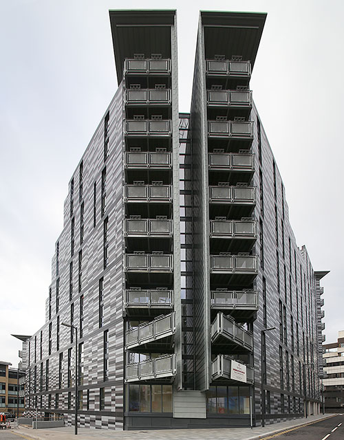 New Development at Quartermile, Edinburgh  -  on the site of the old Royal Infirmary of Edinburgh at Lauriston Place  -  October 2013