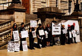 Peace Protestors outside Register House  -  June 2004