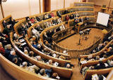 Photograph by Peter Stubbs  -  Edinburgh  -  23 November 2002  -   The Royal High School  -  Gallery Looking south