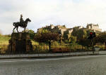 Royal Scots Greys' memorial statue  -  West Princes Street Gardens  - May 1987