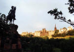 Royal Scots Greys' memorial statue  -  West Princes Street Gardens  -June 1987