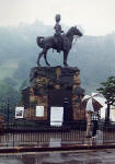 Royal Scots Greys' memorial statue  -  West Princes Street Gardens  - July 1987