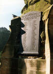 Royal Scots Greys' memorial statue  -  West Princes Street Gardens  -  October 1987