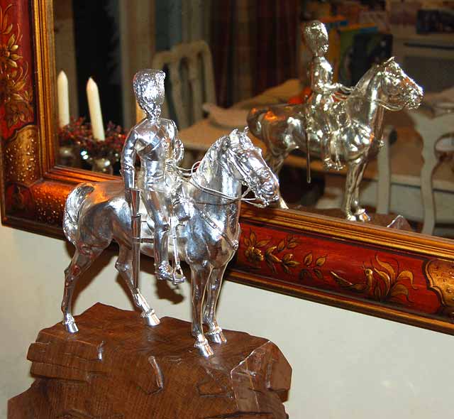 Model of the memorial to the Royal Scots Greys' in West Princes Street Gardens