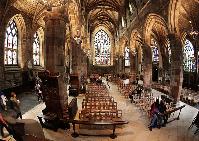 View from the Pulpit at St Giles' Church,  Edinburgh  -  looking east