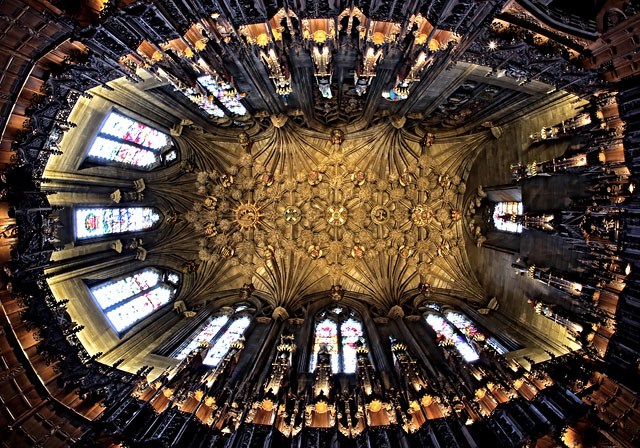 St Giles Caathedral, Edinburgh  -  Ceiliing of theThistle Chapel