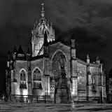 St Giles Church, High Street, Edinburgh  -  Wet Weather, January 2014