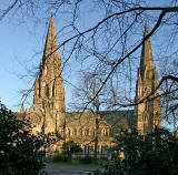 Saint Mary's Cathedral, Palmerston Place, photographed in the late afternoon sunshine, April 2007