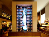 Scotch Whisky Experience, Castlehill, Edinburgh  -  Bottles and Screen in the Shop