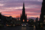 The Scott Monument from the East End of Princes Street  -  4.50pm on January 26, 2007