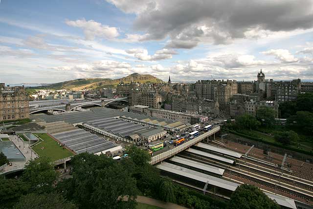 View from the Scott Monument, looking se  -  August 2009