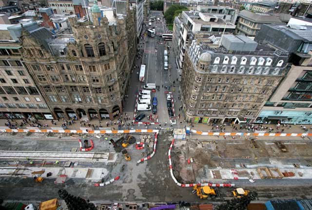 View from the Scott Monument, looking north  -  August 2009