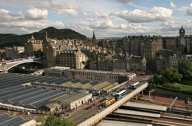 View from the Scott Monument, looking se  -  August 2009