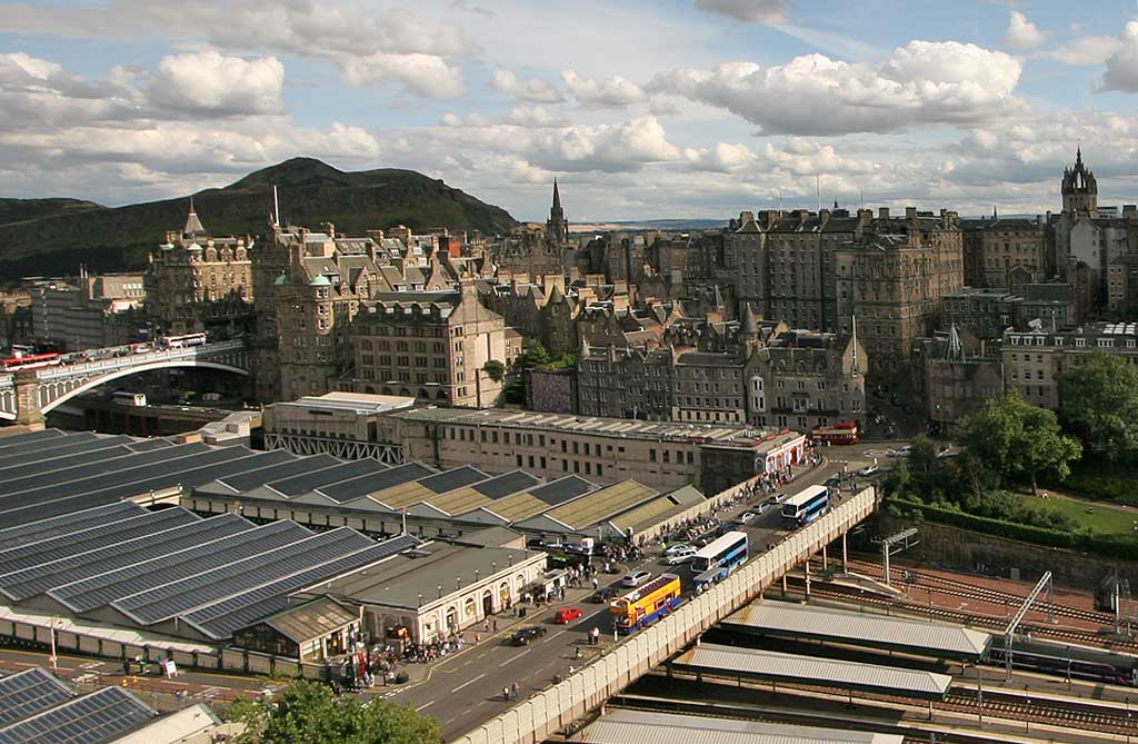 View from the Scott Monument, looking SE  -  August 2009