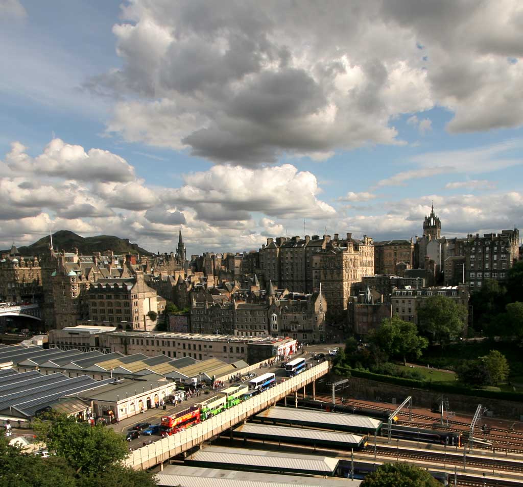 View from the Scott Monument, looking SE  -  August 2009