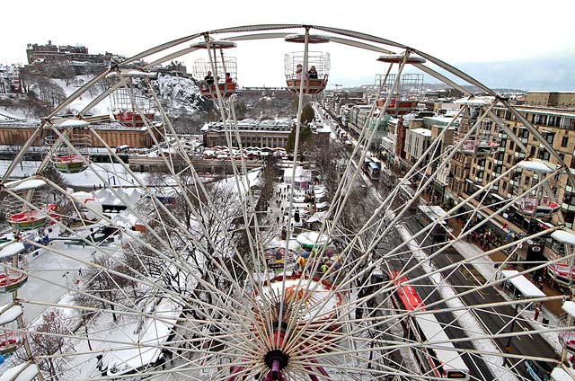 View from the Scott Monument, looking north  -  November 2010