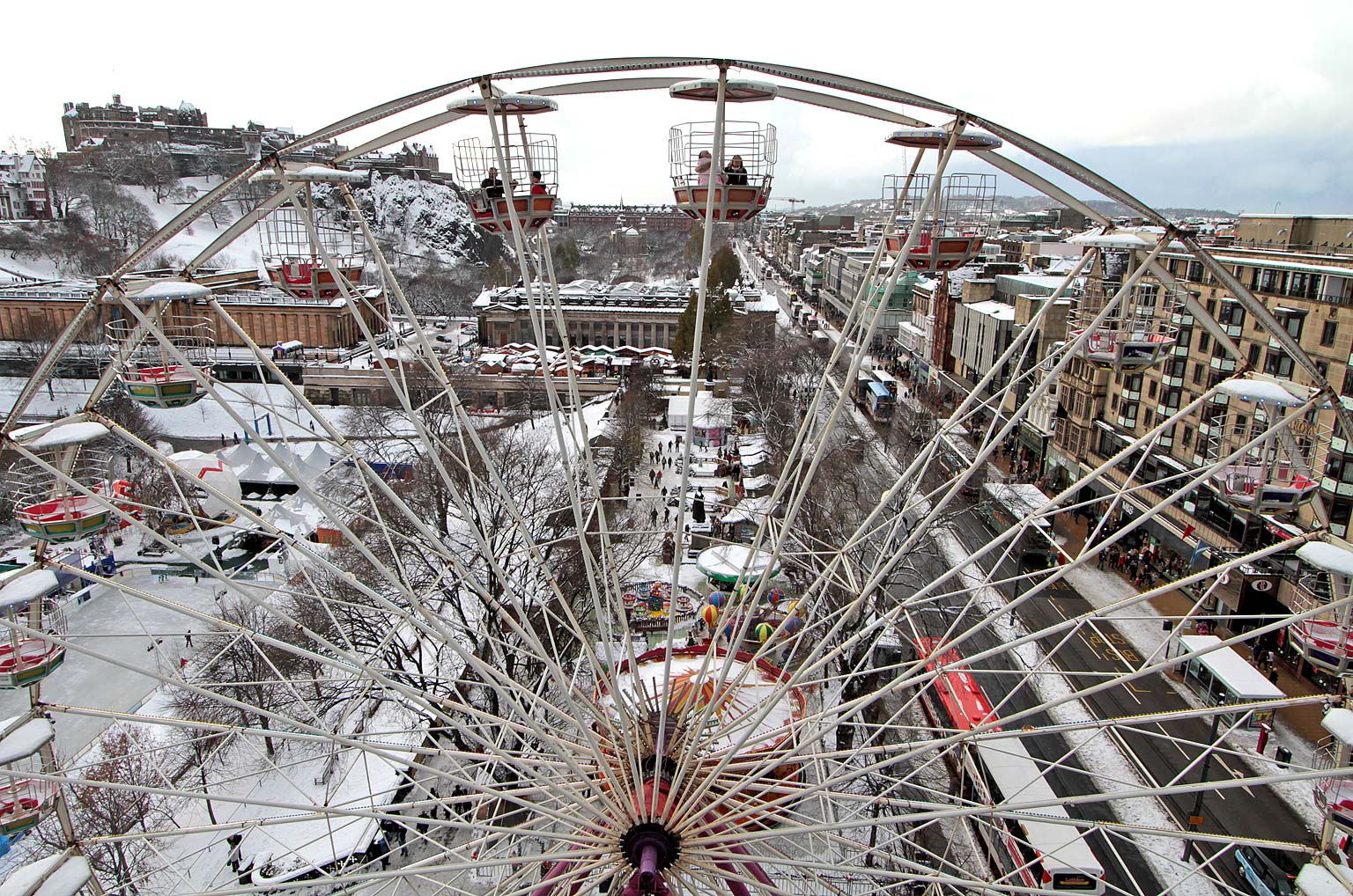 View from the Scott Monument, looking north  -  November 2010