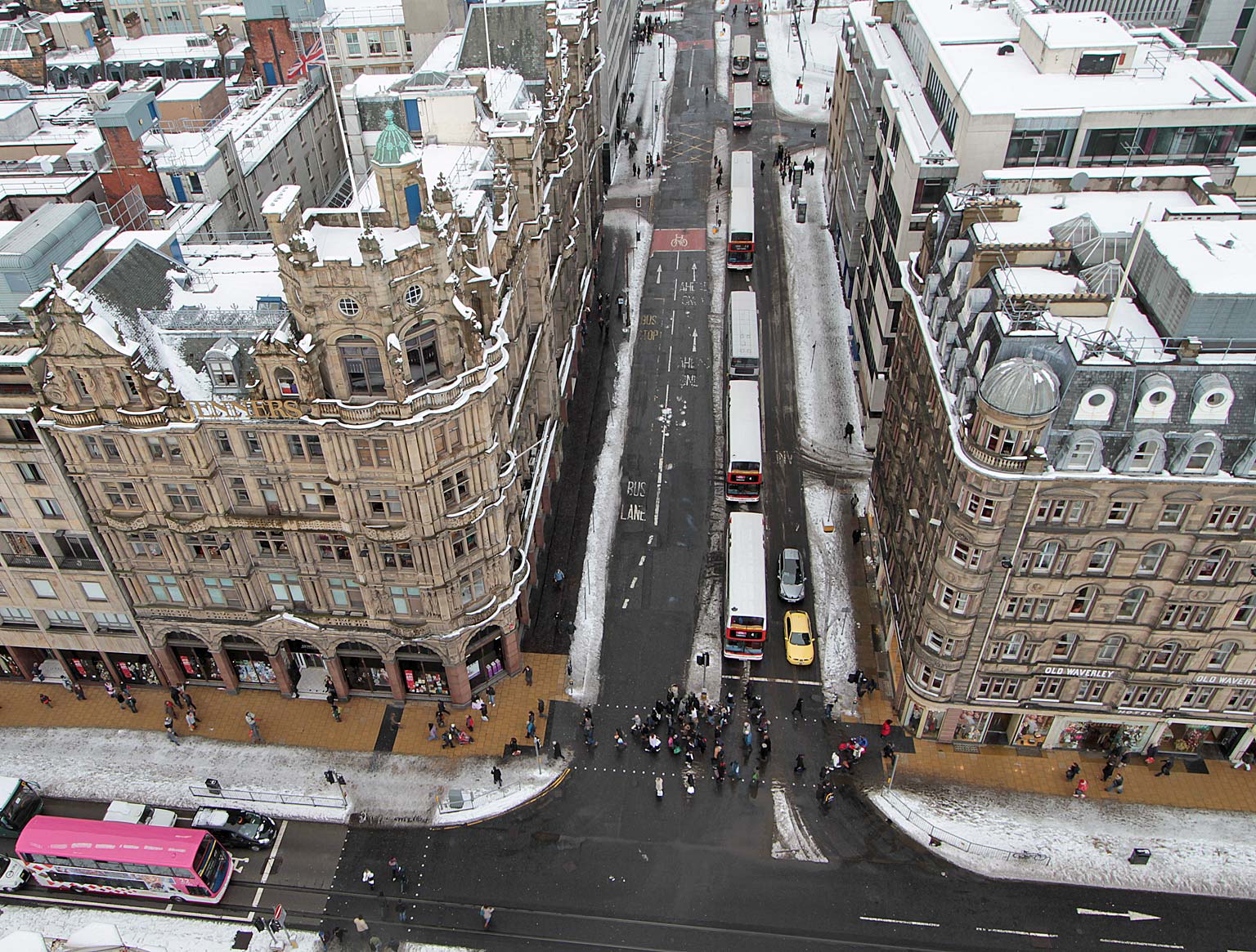 View from the Scott Monument, looking north  -  November 2010