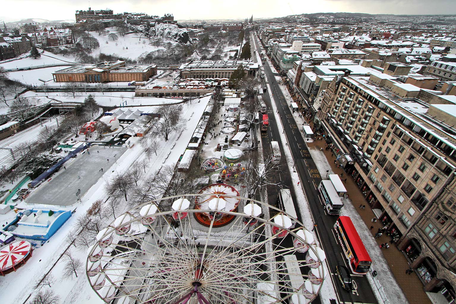 View from the Scott Monument, looking north  -  November 2010