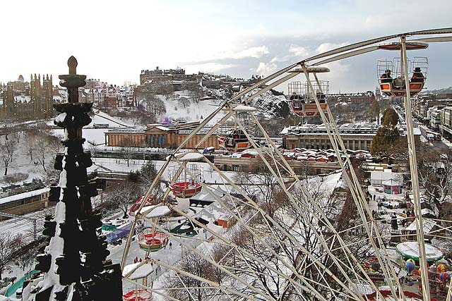 View from the Scott Monument, looking north  -  November 2010