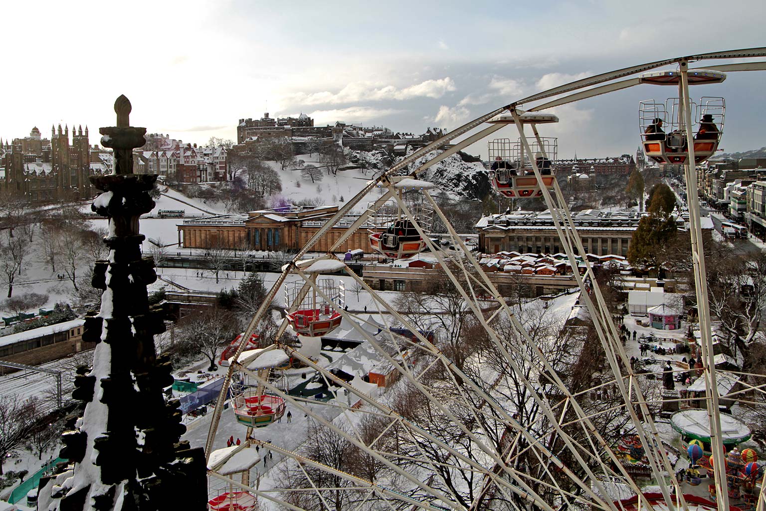 View from the Scott Monument, looking north  -  November 2010