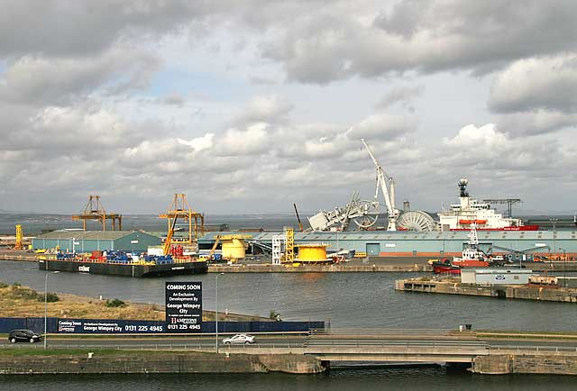 View from the roof of Scottish Government Office  -  September 2007