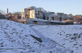 The Scottish Parliament and Calton Hill  -  December 2009