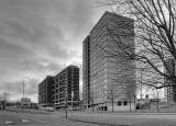 Sighthill High Rise Flats from Broomhouse Road - flats demolished 2011