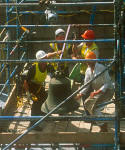 St Andrew's & St George's Church  -  September 2003  -  Removing the Bells - 5