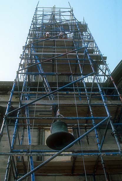 St Andrew's & St George's Church  -  September 2003  -  Removing the Bells - 8